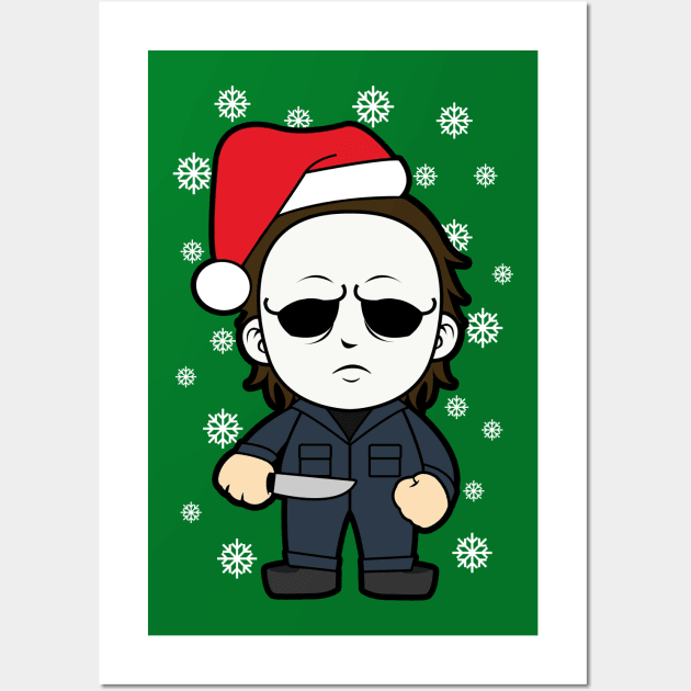 Mike Myers Christmas Wall Art by liora natalia